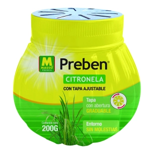 gel à la citronnelle preben, bouchon ajustable, 200 g