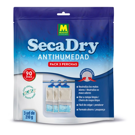 cintre anti-humidité secadry, 210 g, 3 unités