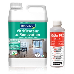 2.75 vitrificateur de rénovation mat 2.5l + durcisseur 0.25l vitrificateur de rénovation mat 2.5l + durcisseur 0.25l - blanchon
