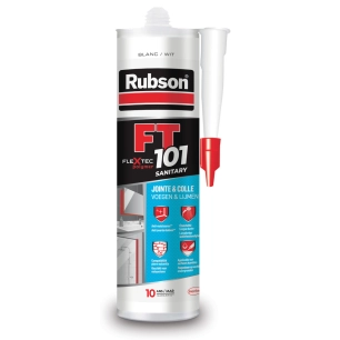 mastic ft101 sanitaire blanc cartouche 280 ml mastic ft101 sanitaire blanc cartouche 280 ml - rubson