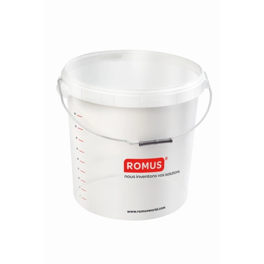 seau gradué 30l en polypropylène seau gradué 30l en polypropylène - romus