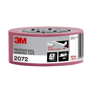 2072 adhésif de masquage rose surfaces délicates 50 m x 48 mm 2072 adhésif de masquage rose surfaces délicates 50 m x 48 mm - 3m