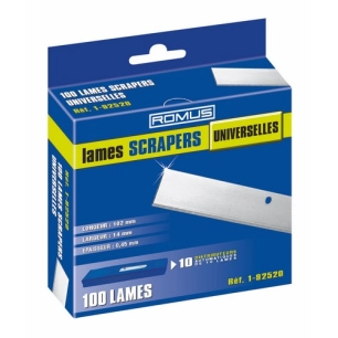 lames de scrapers universelles 10 cm boite de 100 lames lames de scrapers universelles 10 cm boite de 100 lames - romus