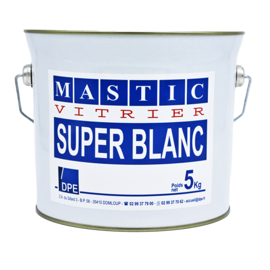 mastic vitrier superblanc 5 kg mastic vitrier superblanc 5 kg - dpe