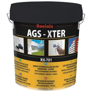 rx-701 ags xter - enduit garnissant-lissant allégé en pâte 20 kg rx-701 ags xter - enduit garnissant-lissant allégé en pâte 20 k