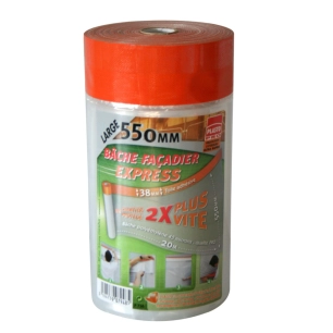 p736 bâche façadier express 55 cm x 20 m p736 bâche façadier express 55 cm x 20 m - plasto