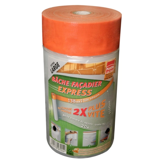 p736 bâche façadier express 110 cm x 20 m p736 bâche façadier express 110 cm x 20 m - plasto