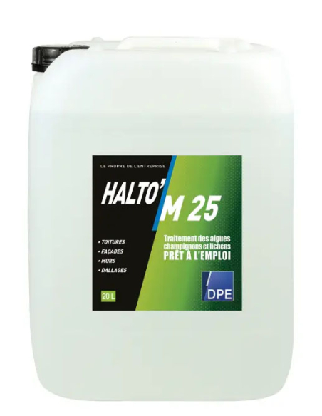 Halto'm 25 Anti-Mousse Traitement curatif et préventif contre mousses et lichens - DPE