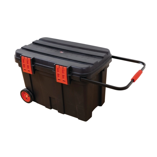 coffre de chantier renforcé rombox-77 noir coffre de chantier renforcé rombox-77 noir - romus