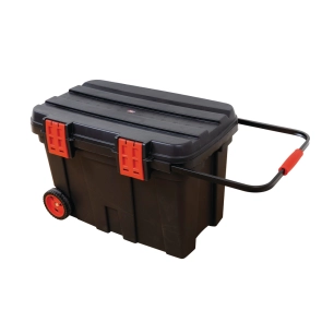 coffre de chantier renforcé rombox-77 noir coffre de chantier renforcé rombox-77 noir - romus