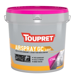 airspray gc light enduit allégé garnissant lissant 15 kg airspray gc light enduit allégé garnissant lissant 15 kg - toupret