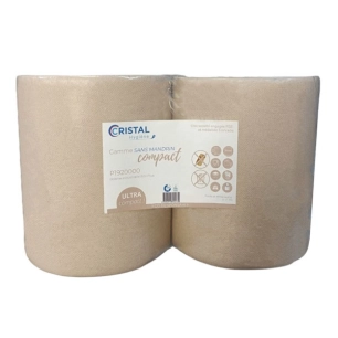bobine d'essuyage gaufrée ouate sans mandrin lot de 2 bobine d'essuyage gaufrée ouate sans mandrin lot de 2 - cristal distributi