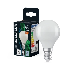ampoule led opaque poire e14 4.9w 470 lm blanc froid ampoule led opaque poire e14 4.9w 470 lm blanc froid - bellalux