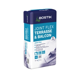 joint de carrelage flex terrasse et balcon 15 kg joint de carrelage flex terrasse et balcon 15 kg - bostik