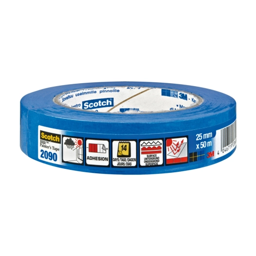 2090 adhésif de masquage professionnel longue durée multi-surfaces bleu 24 mm x 50 m 2090 adhésif de masquage professionnel long