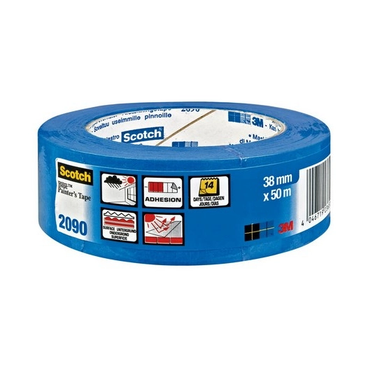2090 adhésif de masquage professionnel longue durée multi-surfaces bleu 36 mm x 50 m 2090 adhésif de masquage professionnel long