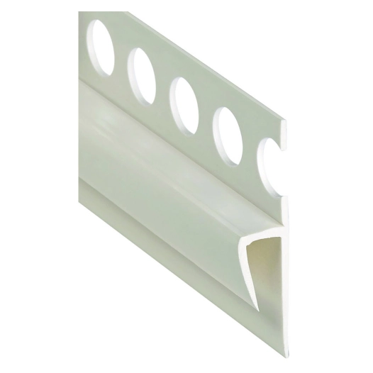 arrêt de sols faïence pvc blanc 2.44 m arrêt de sols faïence pvc blanc 2.44 m - romus