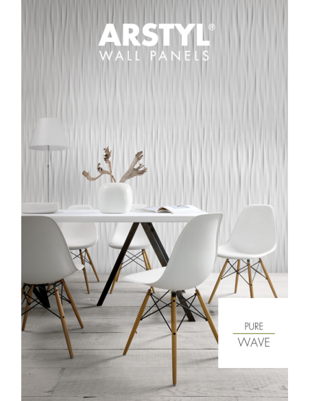 Arstyl Wall Panel Wave Panneau mural 3D ondulé décoratif - ARSTYL