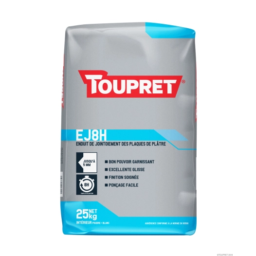 ej8h enduit de jointoiement des plaques de plâtre en poudre sac 25 kg ej8h enduit de jointoiement de