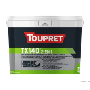 tx140 enduit supports souples et carrelés 2 en 1 seau 15 kg tx140 enduit supports souples et carrelés 2 en 1 seau 15 kg - toupre