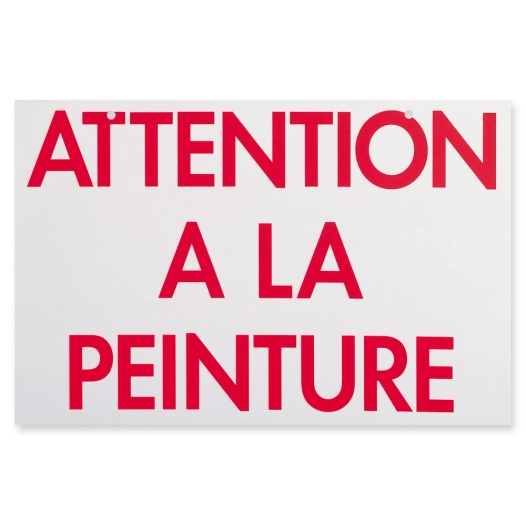 panneau de signalisation 33 x 50 cm - attention à la peinture panneau de signalisation 33 x 50 cm - attention à la peinture - th