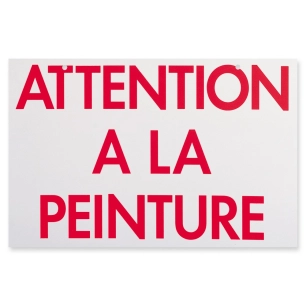 panneau de signalisation 33 x 50 cm - attention à la peinture panneau de signalisation 33 x 50 cm - attention à la peinture - th