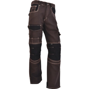 pantalon élite extensible anthracite avec genouillères pantalon élite extensible anthracite avec genouillères - vepro
