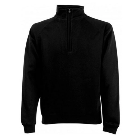 sweat shirt col zippé noir sweat shirt col zippé noir - vepro