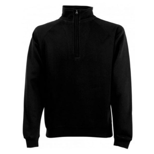 sweat shirt col zippé noir sweat shirt col zippé noir - vepro