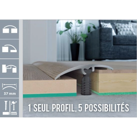 seuil invisifix 5 en 1- 0.93 m seuil invisifix 5 en 1- 0.93 m - romus