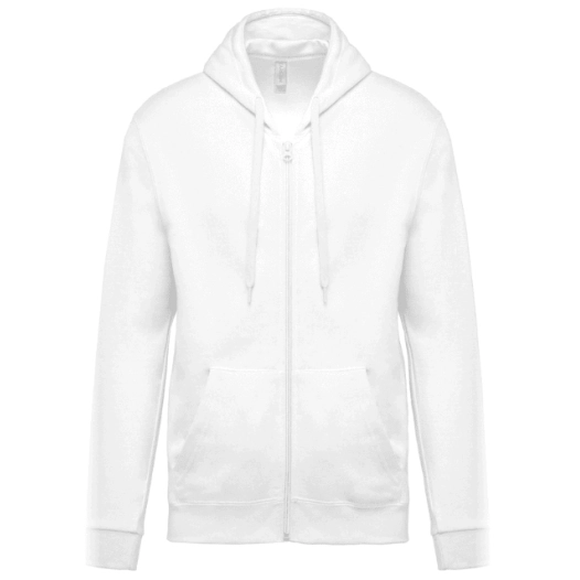 sweat-shirt zippé à capuche blanc sweat-shirt zippé à capuche blanc - vepro