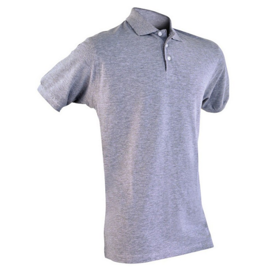 polo gris manche courtes mailles piquées polo gris manche courtes mailles piquées - vepro