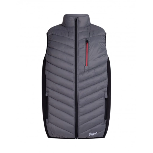 gilet matelassé jack gris/noir gilet matelassé jack gris/noir - vepro
