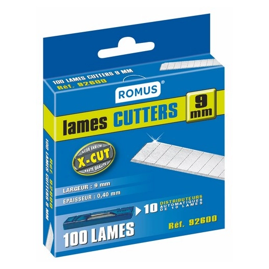 lames cutters 9mm standard lames cutters 9mm standard - romus