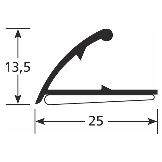 seuil à pincement repli adhésif seuil à pincement repli adhésif - romus
