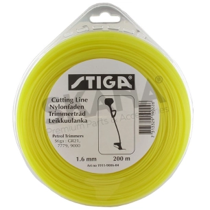 coque fil nylon rond origine stiga. longueur 200m, ø: 1.6mm