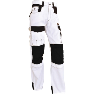 pantalon vepro elite extensible blanc/noir taille 40 - vepro