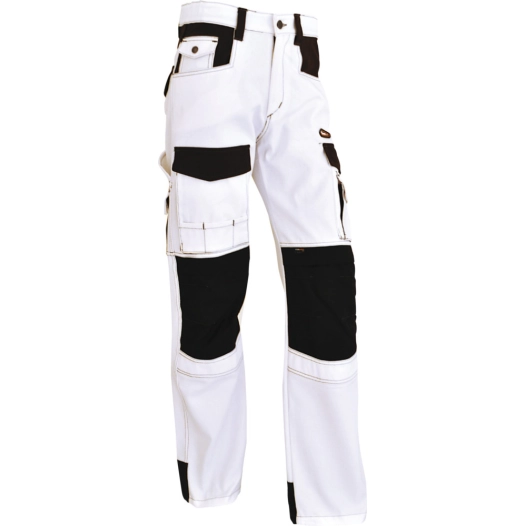 pantalon vepro elite extensible blanc/noir taille 42 - vepro