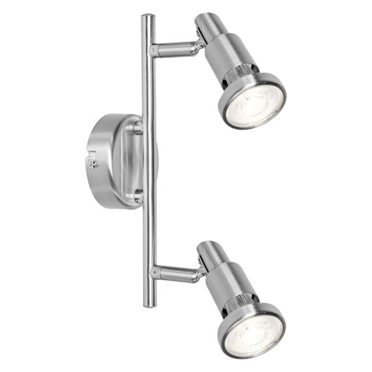 plafonnier led spot gu10 2 x 2.6 w 460 lm chaud 2700k - osram