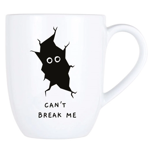 cosy mug 53cl can't break me d9,8xh11,9cm - cosy et trendy billiet
