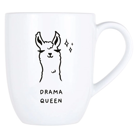 cosy mug 53cl drama queen d9,8xh11,9cm - cosy et trendy billiet