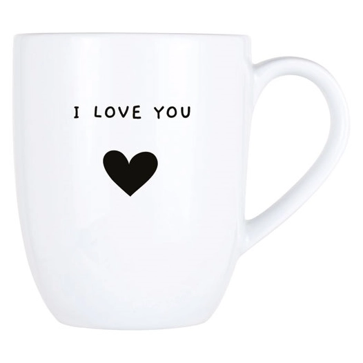 cosy mug 53cl i love you d9,8xh11,9cm - cosy et trendy billiet