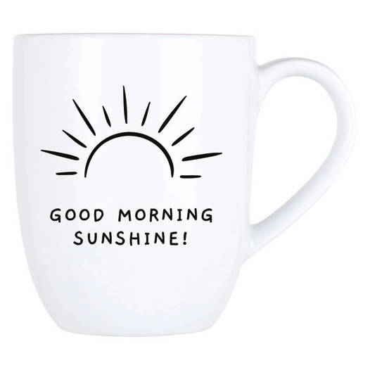 cosy mug 53cl good morning sunshine! d9,8xh11,9cm - cosy et trendy billiet