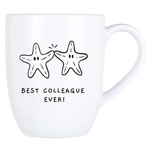 cosy mug 53cl best colleague ever! d9,8xh11,9cm - cosy et trendy billiet