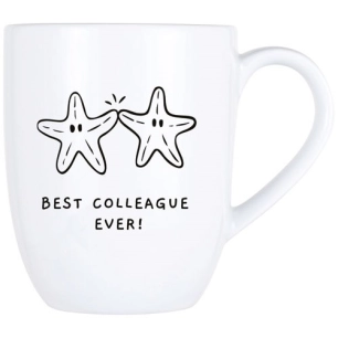 cosy mug 53cl best colleague ever! d9,8xh11,9cm - cosy et trendy billiet