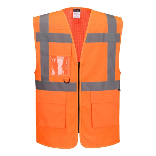 es1 essential mesh execut vest - taille 5xl - orange - portwest