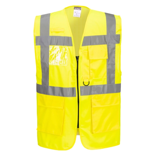es1 essential hv executiv vest - taille xl - jaune - portwest