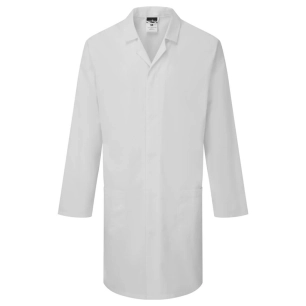 es1 essential lab coat - taille xs - blanc - portwest