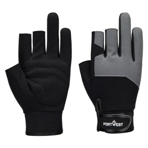 mechanic 251 fingerless glove - taille m - noir - portwest