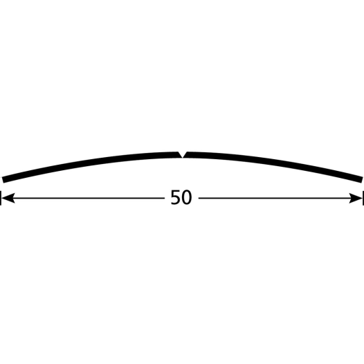seuil demi-bombé percé laiton 50mm seuil demi-bombé percé laiton 50mm - romus